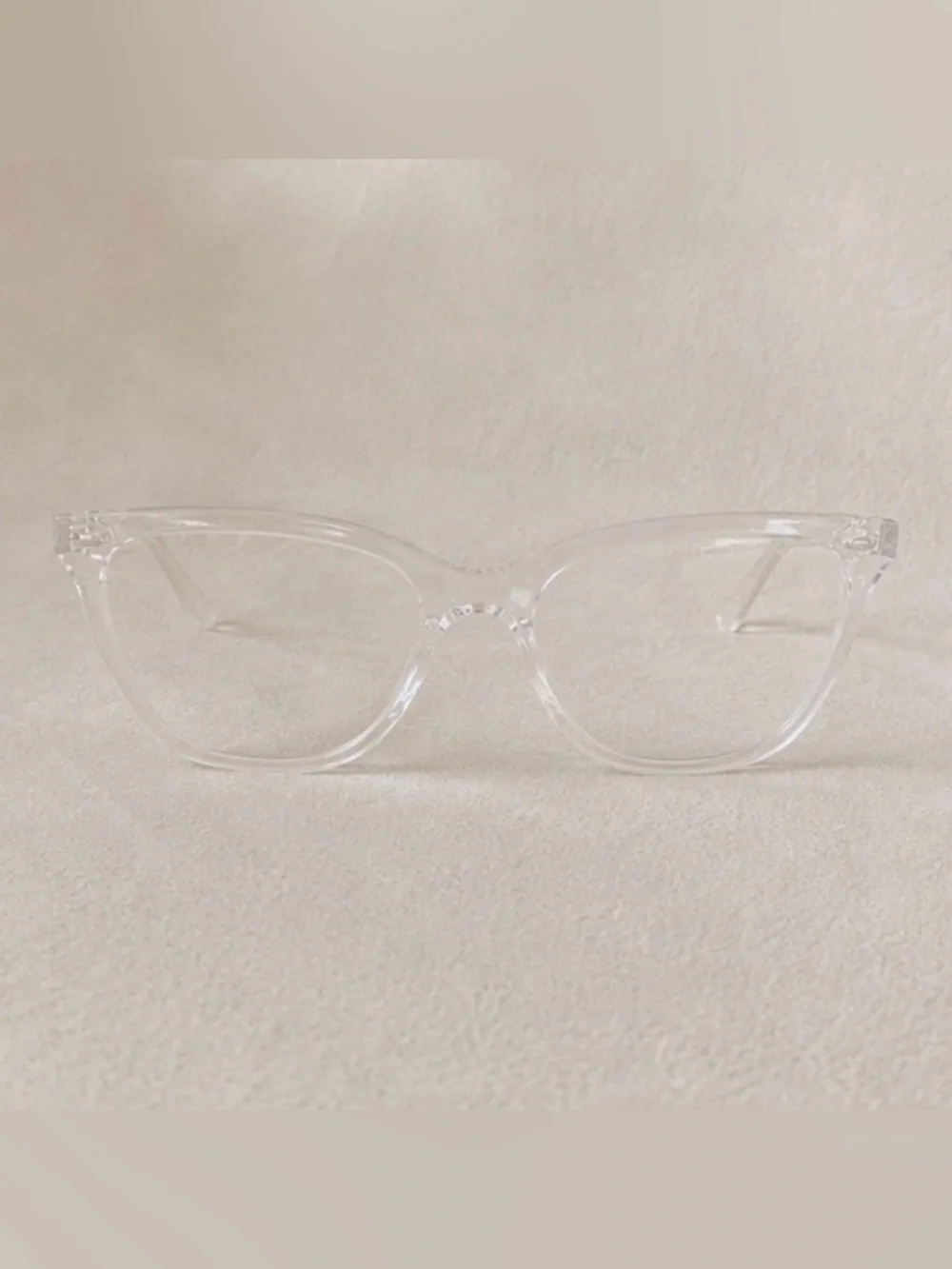 Clear Cat Eye Sunglasses Transparent Frame Women’s UV400 Small